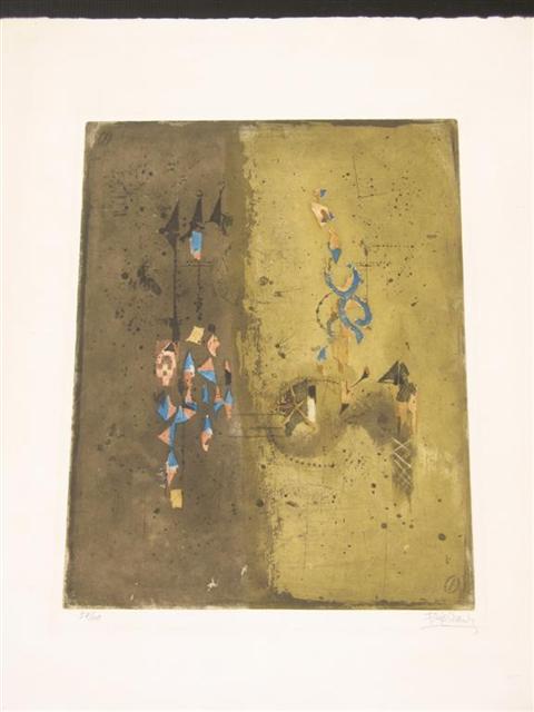 Appraisal: JOHNNY FRIEDLAENDER GERMAN - NUIT PAVOISEE Aquatint on wove paper