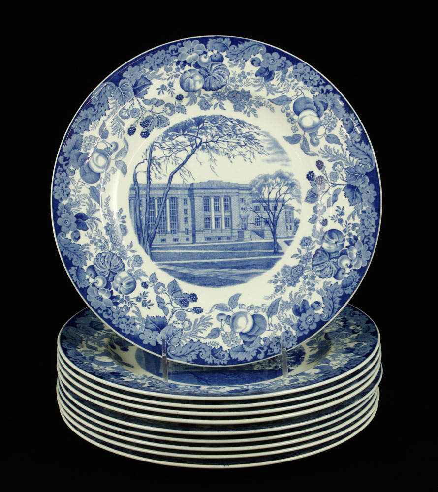 Appraisal: - Wedgwood Plates Lot of ten Wedgwood plates depicting historic