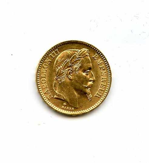 Appraisal: France Francs -BB Fr Bright yellow-gold with nearly full luster