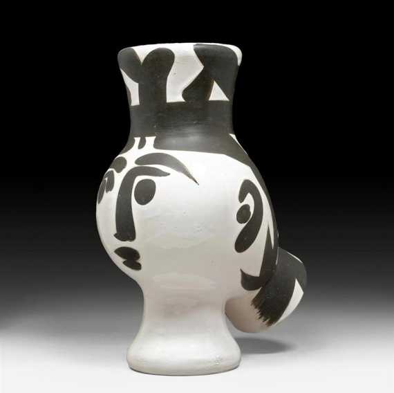 Appraisal: PICASSO PABLO Owl vase Glazed ceramic Edition Picasso Total edition