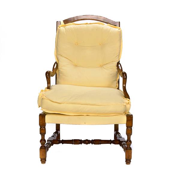 Appraisal: A pair of Provincial ladderback chairs height in width in