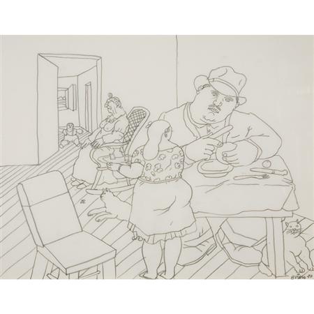 Appraisal: Fernando Botero Colombian b A Family Estimate nbsp nbsp nbsp