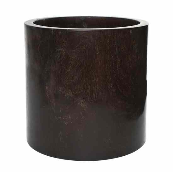 Appraisal: A Chinese Rosewood Brush Pot of typical form with a