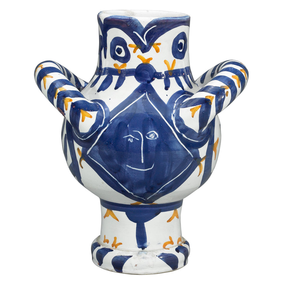 Appraisal: Pablo Picasso - OISEAU VISAGE S ceramic vase impressed MADOURA