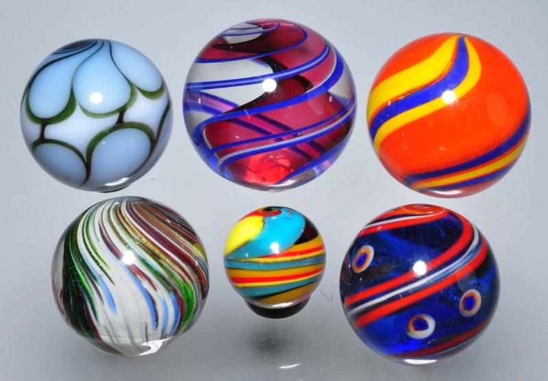 Appraisal: Lot of Contemporary Marbles Description Includes one Steven Maslach not