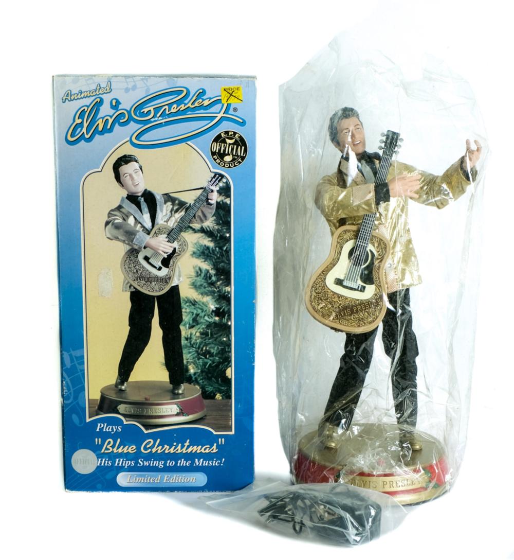 Appraisal: ANIMATED ELVIS PRESLEY DOLL PLAYS BLUE CHRISTMASAnimated Elvis Presley limited