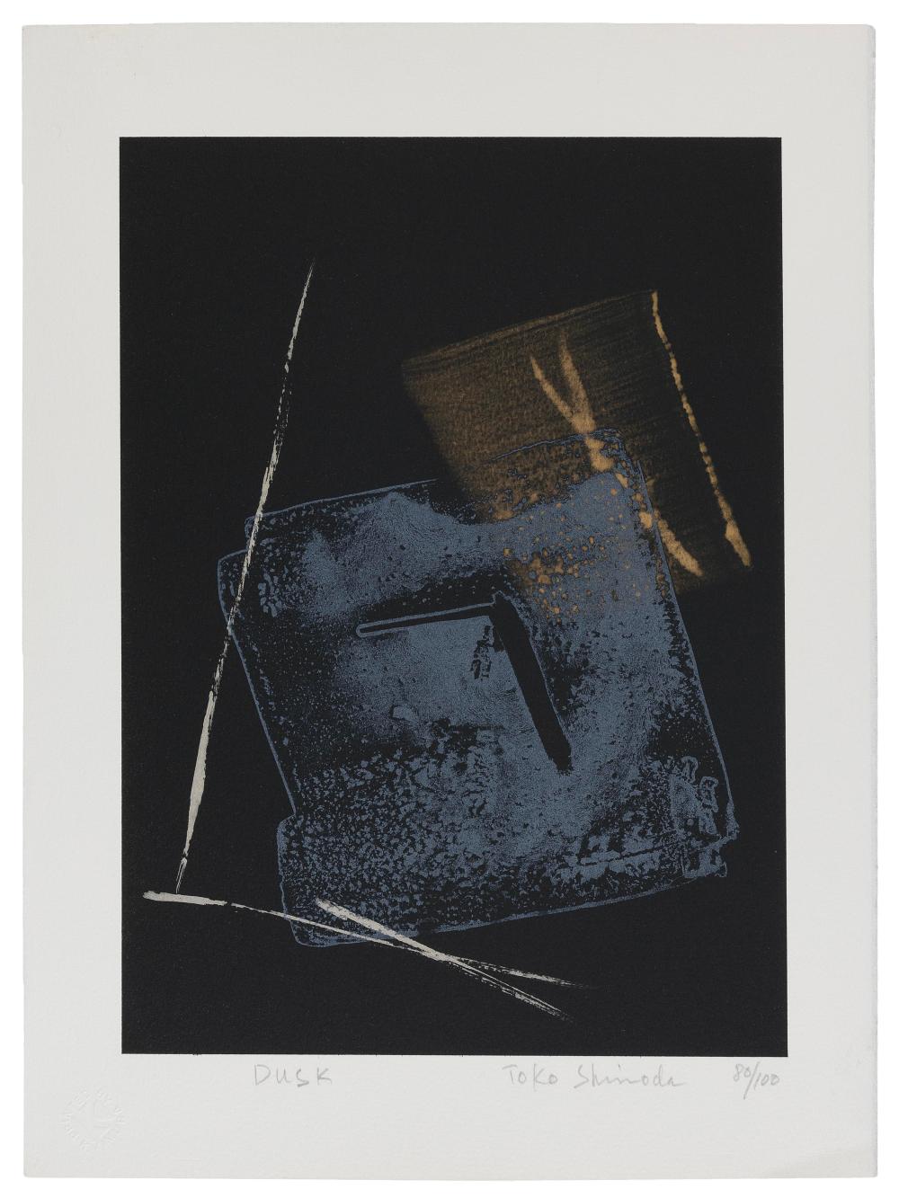 Appraisal: TOKO SHINODA JAPAN - DUSK LITHOGRAPH ON PAPER X UNFRAMED