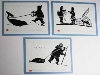 Appraisal: Inuit prints by Henri Napartuk Canadian Inuit - x mtd