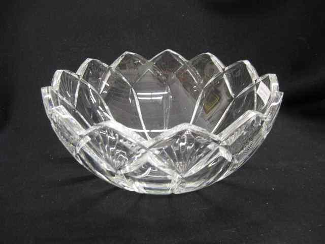 Appraisal: Wedgwood Crystal Fruit Bowl '' diameter floraform signed excellent