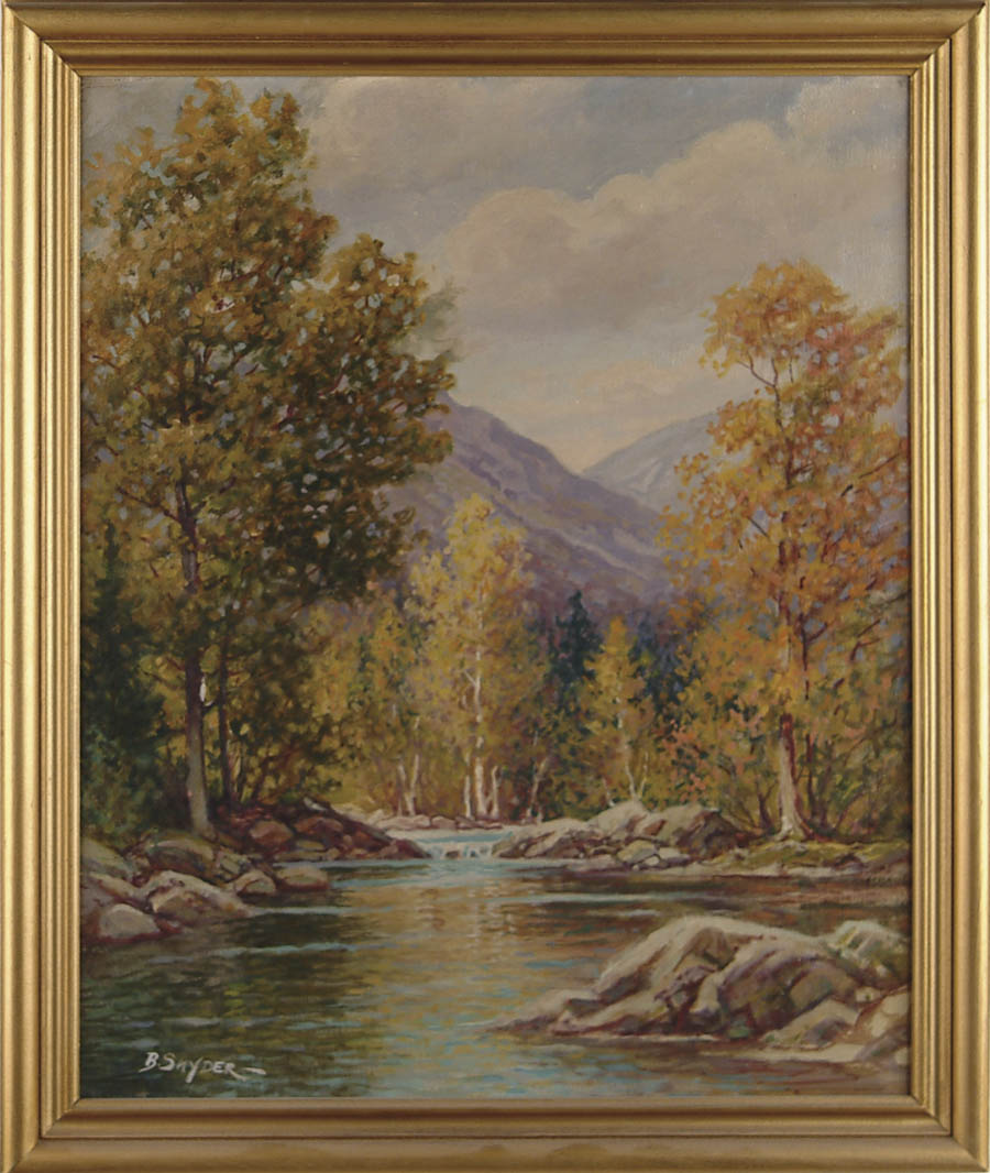 Appraisal: B SNYDER American Early th Century PAUGUS RIVER Oil on