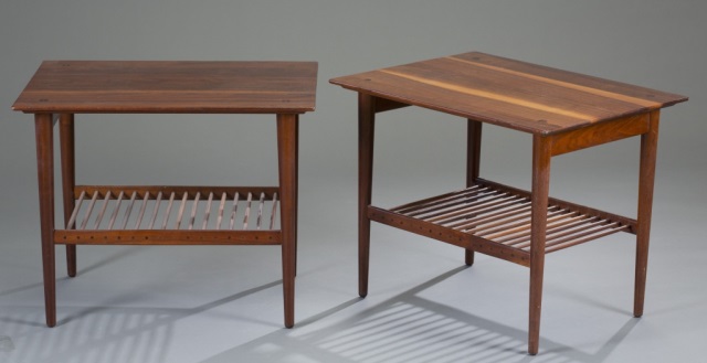 Appraisal: Pair of Paul McCobb End Tables Designed for Winchendon Walnut