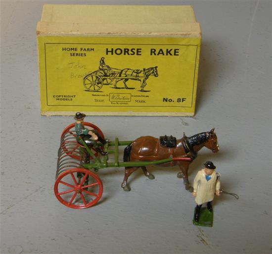 Appraisal: Britains horse and cart in box Number F h w