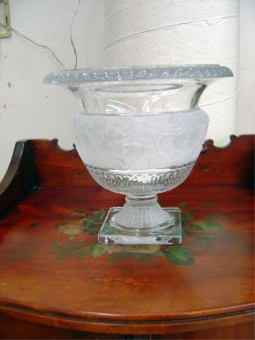 Appraisal: LARGE SHANNON CRYSTAL COMPOTE