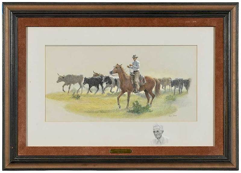 Appraisal: Wayne Baize American b Mister Rocky signed lower right Wayne