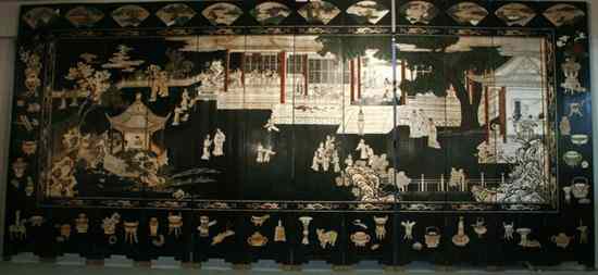 Appraisal: CHINESE COROMANDEL LACQUER TWELVE FOLD SCREEN Carved to depict a