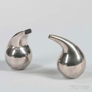 Appraisal: Georg Jensen Salt and Pepper Shakers Sterling silver Designed by