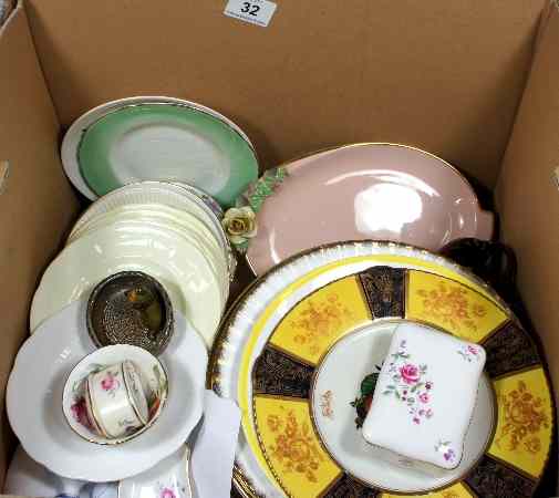 Appraisal: Tray comprising of various plates and collector plates including Woods