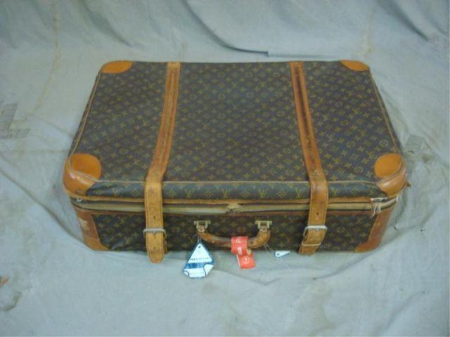 Appraisal: Louis Vuitton Vintage Suitcase As is- zipper broken From an