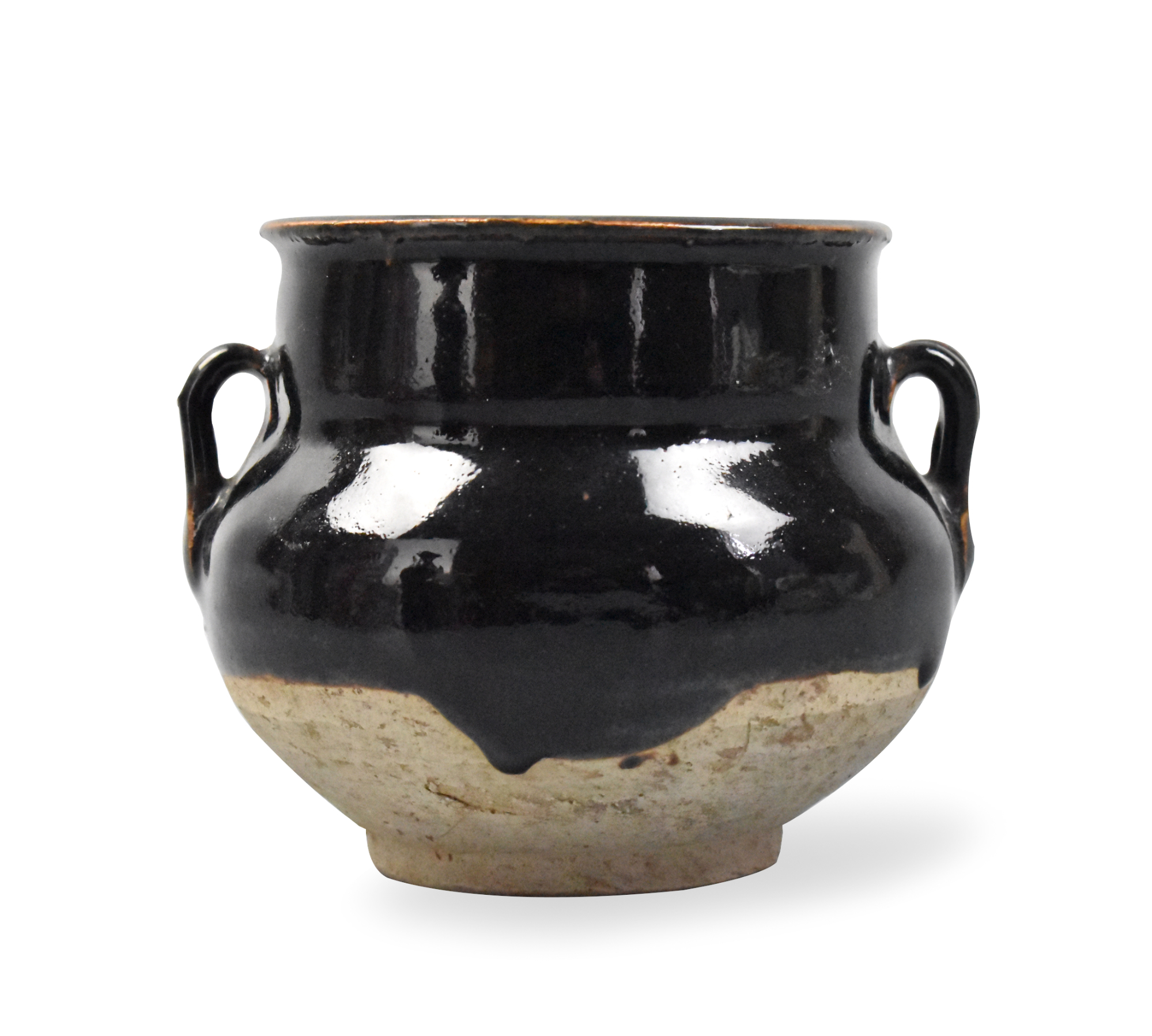 Appraisal: A Chinese Henan black glazed jar dating from the Yuan