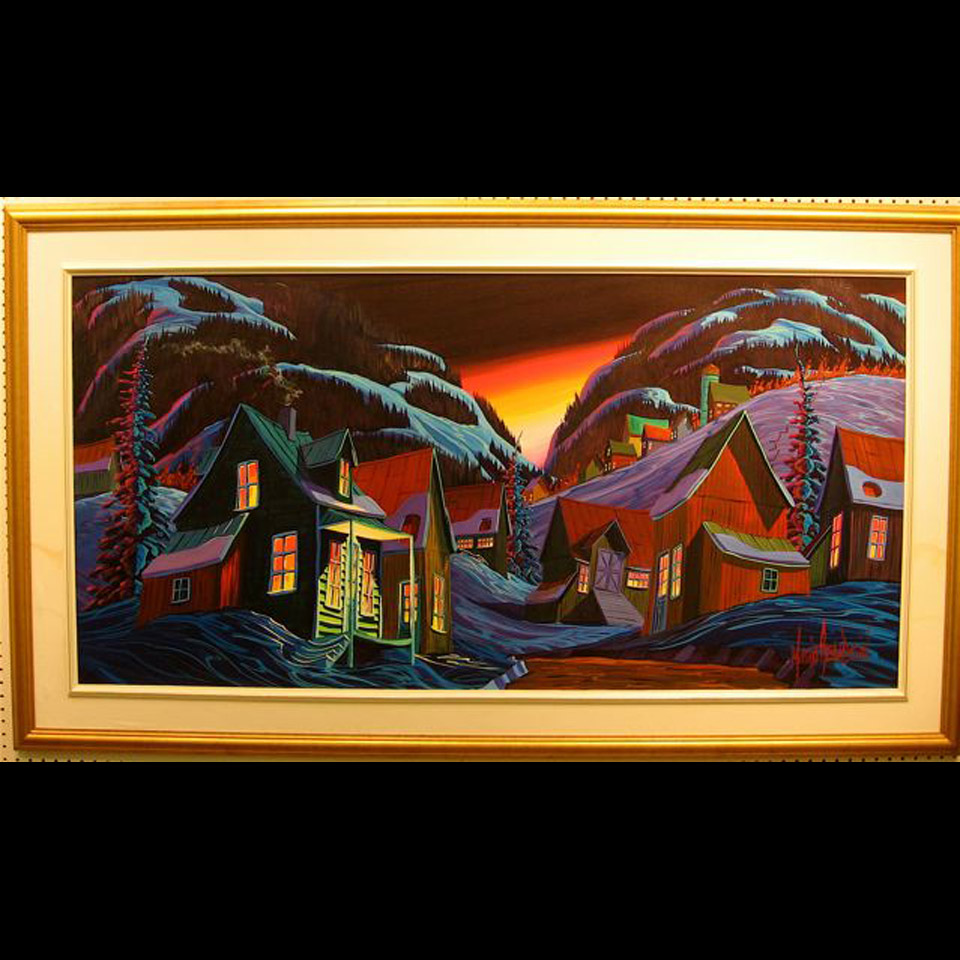 Appraisal: SOIREE DHIVER MARIO BEAUDOIN - CANADIAN OIL ON CANVAS With