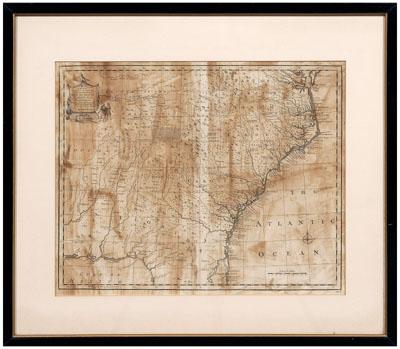 Appraisal: th century Bowen map of Carolinas A New amp Accurate