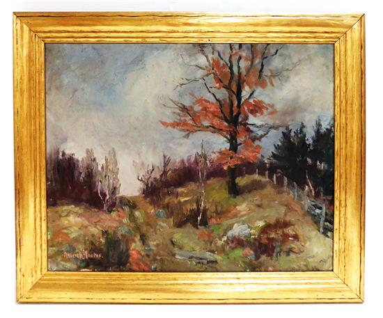 Appraisal: Allen H Newton American mid- th C oil on canvas