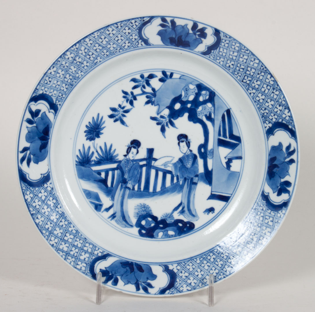 Appraisal: Chinese Export porcelain blue and white plate Kang Xi circa