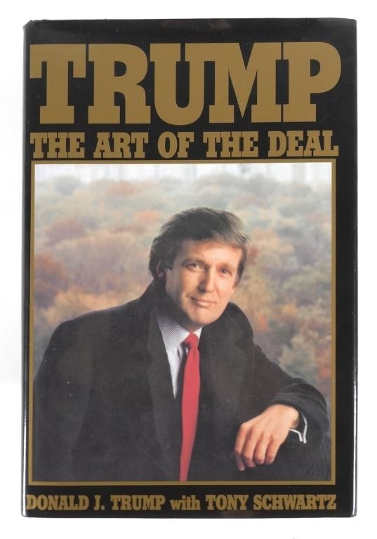 Appraisal: SIGNED DONALD TRUMP ART OF THE DEAL BOOKSigned Donald Trump