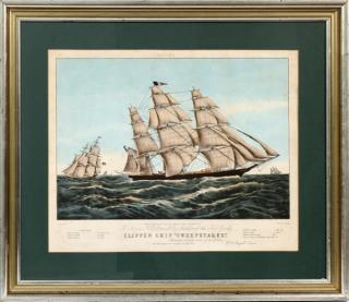 Appraisal: AFTER N CURRIER HAND COLORED LITHOGRAPH AFTER N CURRIER HAND