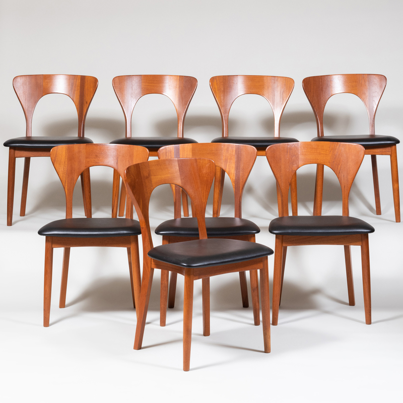 Appraisal: Set of Eight Nielsa Koefoeda for Koefoeds Hornslet Teak 'Peter'