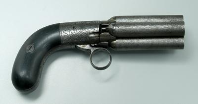 Appraisal: Belgian four barrel pepperbox pistol Mariette Breykte muzzle loading percussion