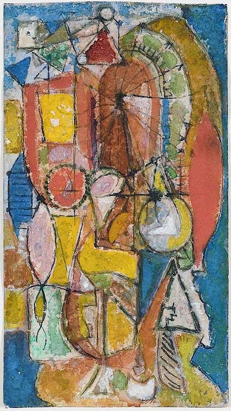 Appraisal: Richard Pousette-Dart New York Minnesota - Untitled abstraction circa signed