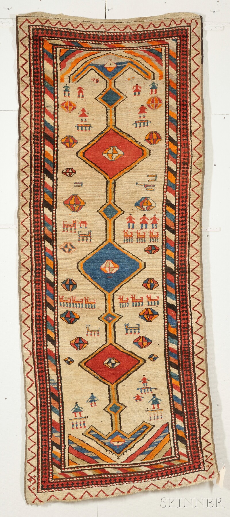 Appraisal: Northwest Persian Gabbeh Rug early th century minor end fraying