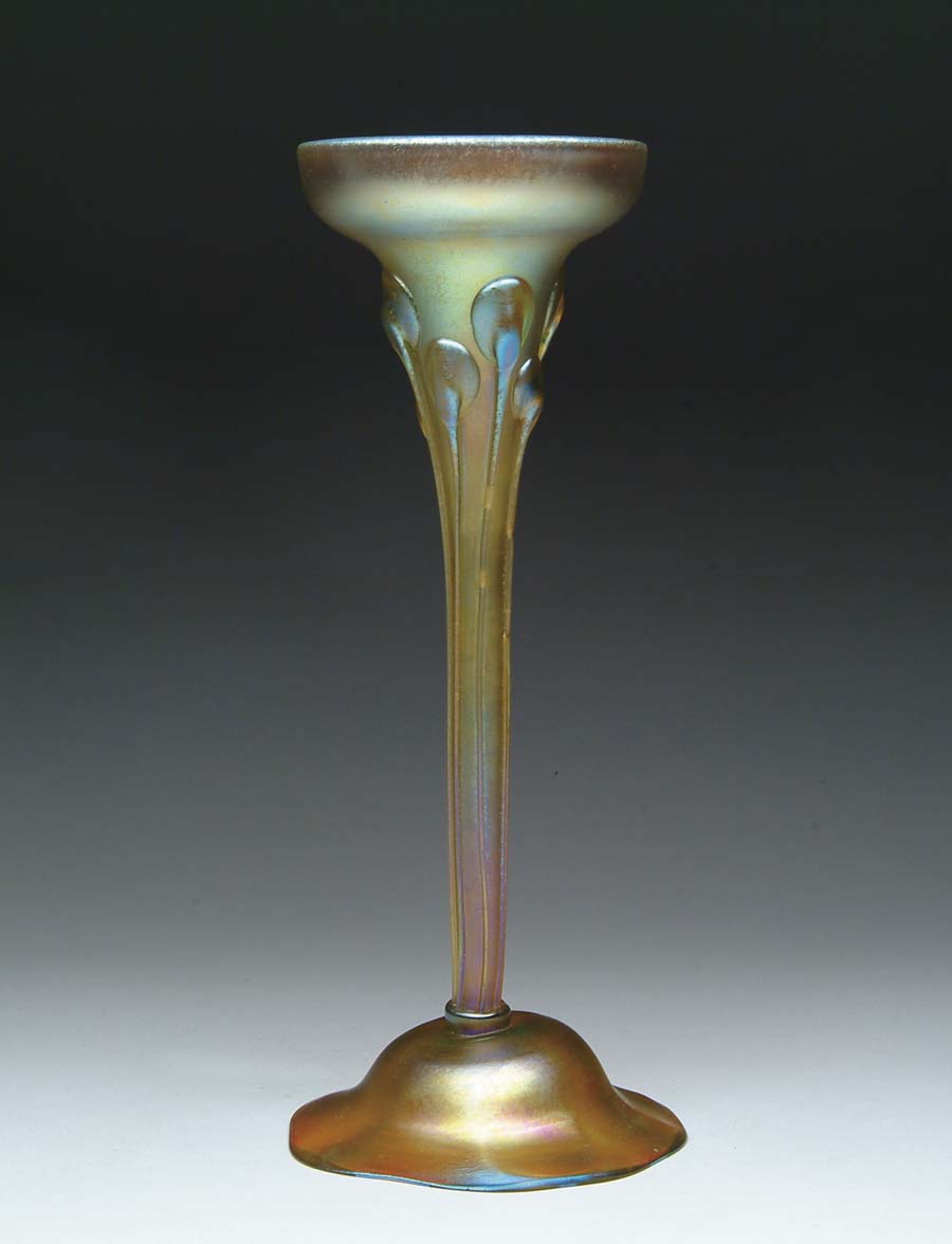 Appraisal: TIFFANY FLOWER FORM VASE Wonderful Tiffany flower form in gold