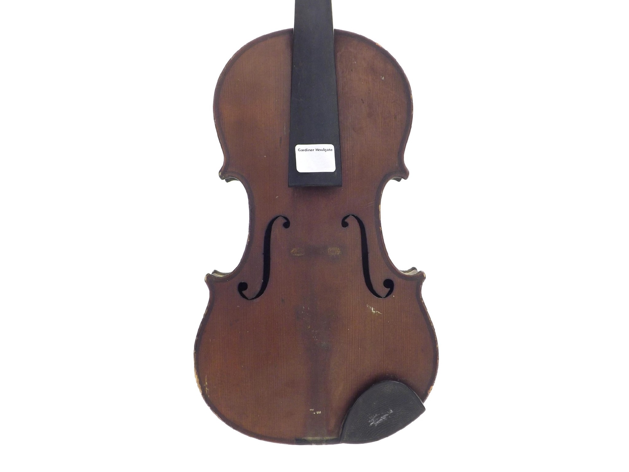 Appraisal: Early th century Stradivari copy violin cm