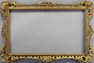 Appraisal: Antique Gilt Carved Continental Style Frame Antique Gilt Carved Continental