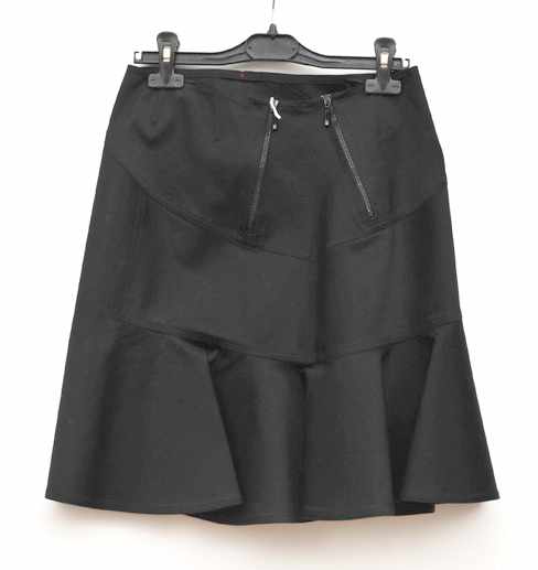 Appraisal: A SKIRT BY ALAIA STYLED IN BLACK COTTON BLEND LABELLED