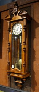 Appraisal: German regulator clock German regulator clock having a Roman numeral