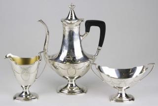 Appraisal: Beautiful engraved Reed and Barton sterling silver pc coffee service