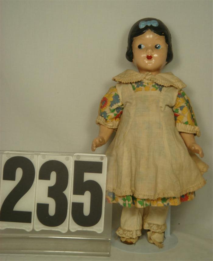 Appraisal: Composition Snow White Doll Unmarked inches tall unmarked all composition