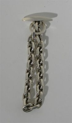 Appraisal: An E Dragsted silver chain link bracelet stamped marks cm