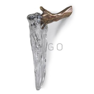 Appraisal: MILES VAN RENSSELAER Sculpture Jari Jari Gelas Glass Fingers I