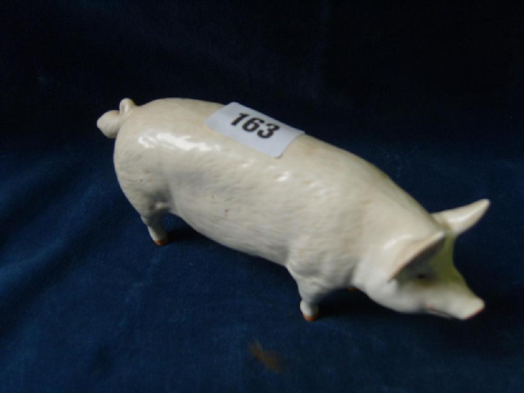 Appraisal: A Beswick model of a champion white pig marked to