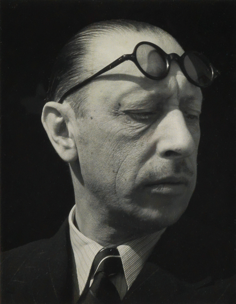 Appraisal: EDWARD WESTON - Portrait of Igor Stravinsky Silver print x