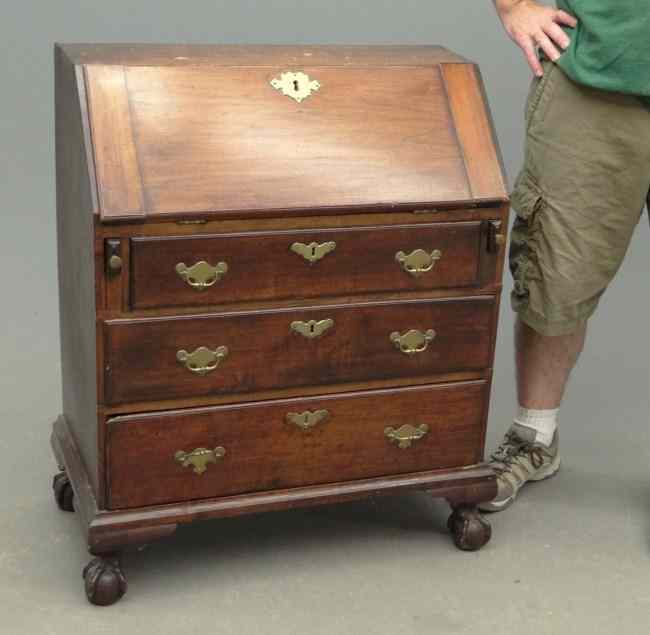 Appraisal: th c Chippendale child's size three drawer slant lid desk