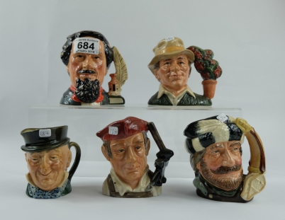 Appraisal: A collection of Royal Doulton small character jugs to include