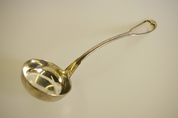 Appraisal: Hyde Goodrich New Orleans Silver French Thread Soup Ladle third