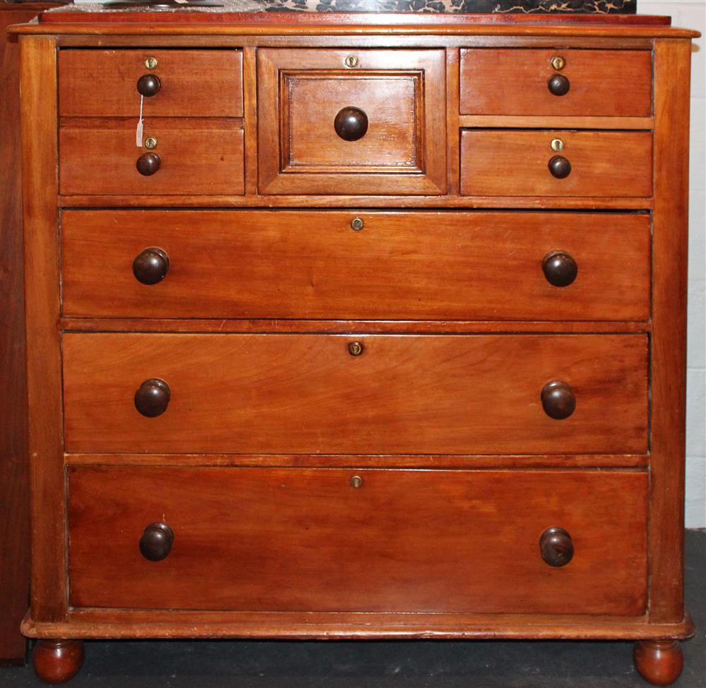 Appraisal: CHERRY GENTLEMAN'S TALL CHEST OF DRAWERS having a rectangular top