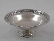 Appraisal: A late Victorian silver bon bon dish with beaded rim