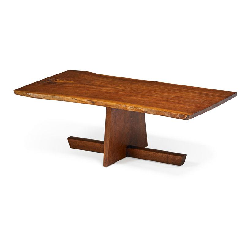 Appraisal: GEORGE NAKASHIMA Minguren coffee table Condition Report Warm patina to